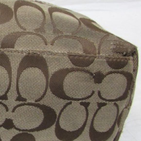 Coach Penelope Monogram Brown Trim Purse -F14693 - Picture 8 of 8